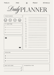 ✨ Élégant Planificateur Quotidien & Journal du Matin Minimaliste ✍️